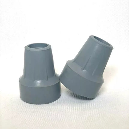 10 Regatónes 3/4 Repuesto Para Muleta Tipo Americano Arandela Gris y Negro