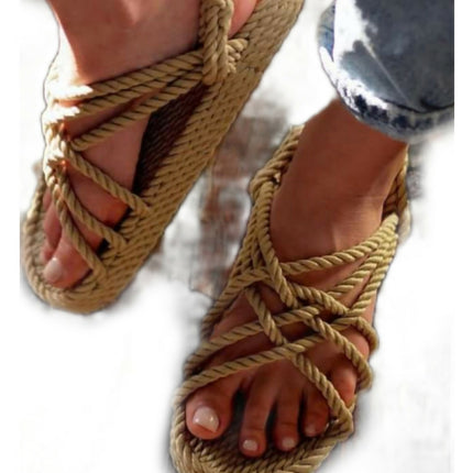 JC color camel de Nomadic state sandalias con cuerdas suaves