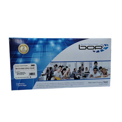 Toner generico marca BOP HP 151A (W1510A) compatible con MFP 4003 MFP 4103 con chip
