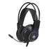 Headset Gamer Marvo Hg8935 Luz Led Arcoíris USB Cable 2.1 M Color Negro