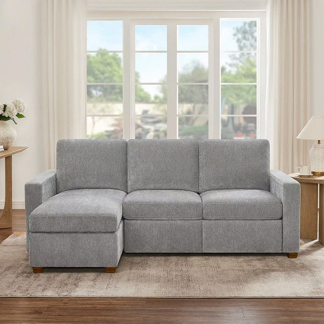 Sofá Estilo Chaise Reversible De Tela De 2 Piezas Con Reposapiés Eléctrico Y Almacenamiento, Thomasville
