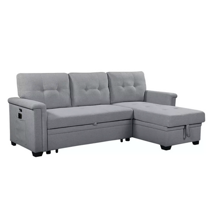 Sofá Cama Seccional con Puerto USB, Montbrook Home, Ashlyn