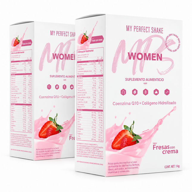 My Perfect Shake Bebida en Polvo Sabor Fresas con Crema 2kg