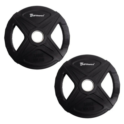 Par De Discos De Peso Unifitness Para Barra Olimpica 15kg
