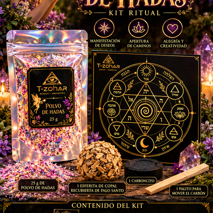 Kit Polvo de Hadas Alquimico Ritualizado / Consagrado 25 grs