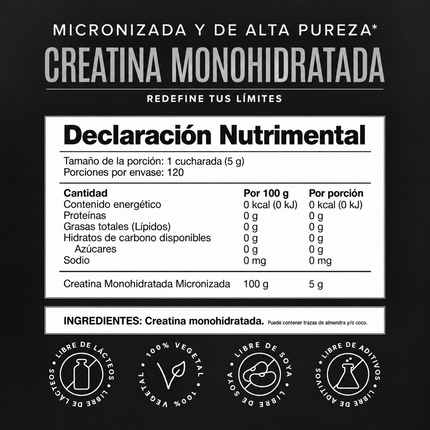 Creatina Monohidratada Birdman 600 g