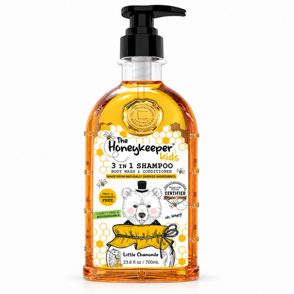 The Honeykeeper Shampoo 3 en 1 con miel 3 pzas de 700 ml