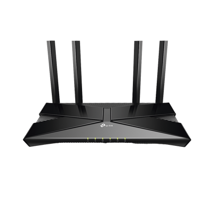 Router WiFi 6 doble banda AX 3000 Mbps / MU-MIMO y OFDMA / 1 Puerto WAN 10/100/1000 Mbps / 4 Puertos LAN 10/100/1000 Mbps / 4 Potentes Antenas.
