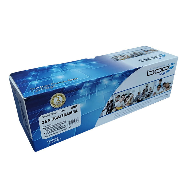 Toner Compatible BOP con 85A 35A 36A 78A para P1102w M1132 P1109w CE285A Negro