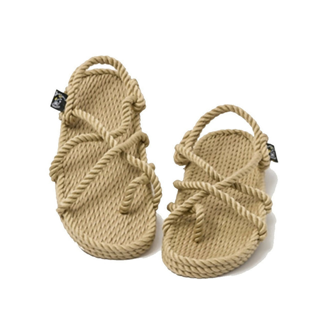 Sandalia mod Kyma de Nomadic con cuerdas suaves color camel