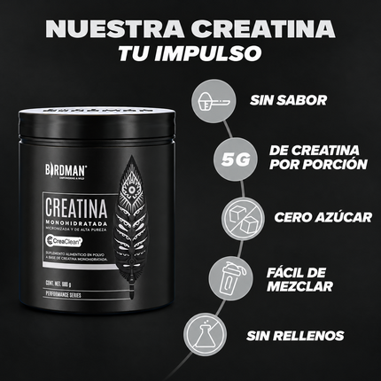 Creatina Monohidratada Birdman 600 g