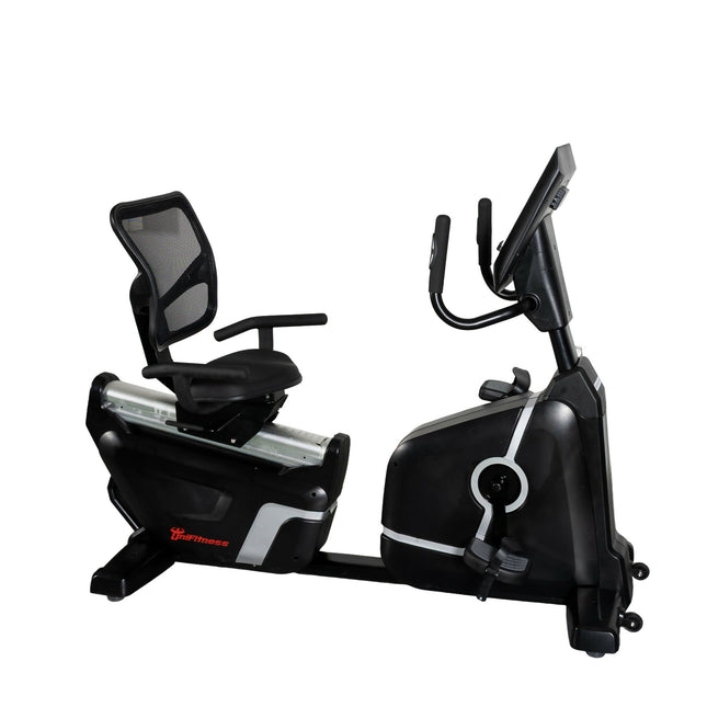 Bicicleta Horizontal Unifitness S-25 Uso Profesional Negro