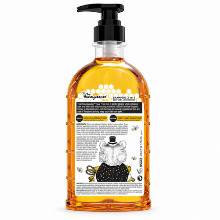The Honeykeeper Shampoo 3 en 1 con miel 3 pzas de 700 ml