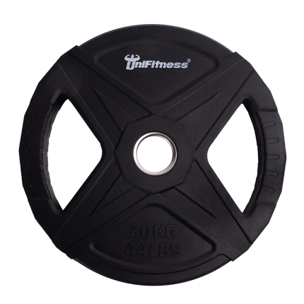 DISCO DE PESO UNIFITNESS NEGRO 20 KG