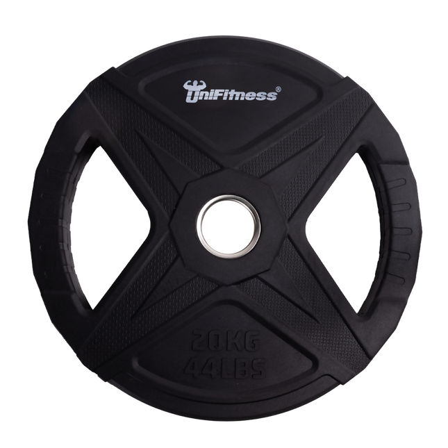 DISCO DE PESO UNIFITNESS NEGRO 20 KG