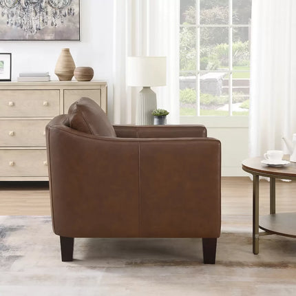 Sillón de Piel Color Cafe SL Furniture Para el Hogar