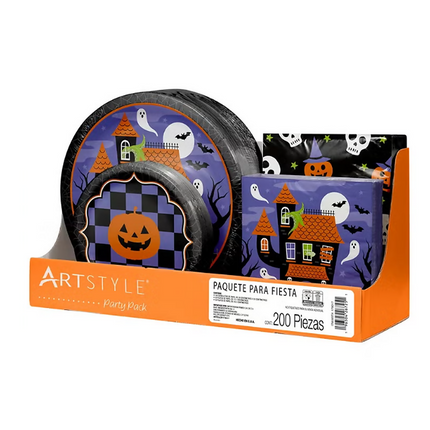 Artstyle Paquete para Fiesta de Halloween 200 pzas