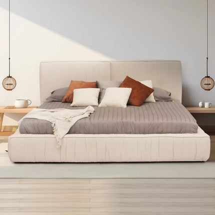 Cama King Tapizada Skanor Muebles Fontana