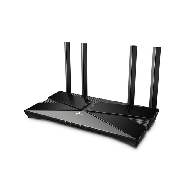 Router WiFi 6 doble banda AX 3000 Mbps / MU-MIMO y OFDMA / 1 Puerto WAN 10/100/1000 Mbps / 4 Puertos LAN 10/100/1000 Mbps / 4 Potentes Antenas.