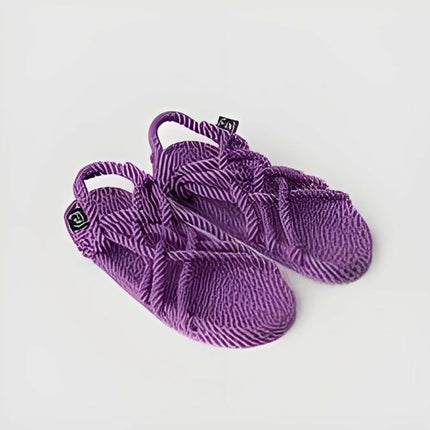 JC Morado sandalias de cuerdas suaves, hechas a mano
