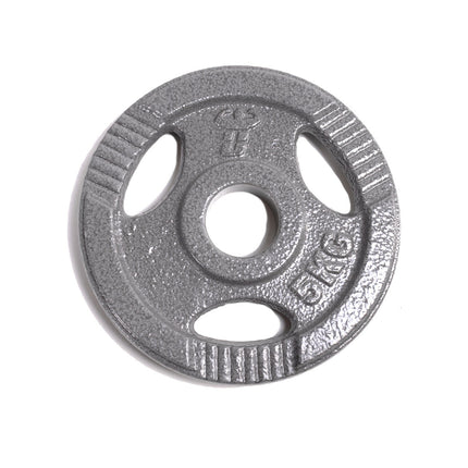DISCO DE PESO UNIFITNESS PARA BARRA OLÍMPICA GRIS 5 KG