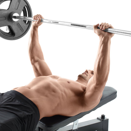 JUEGO DE BARRA OLÍMPICA CON PESO