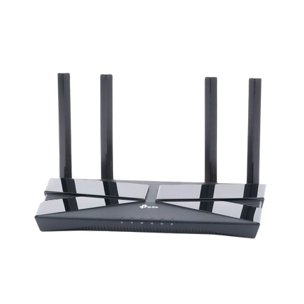 Router WiFi 6 doble banda AX 3000 Mbps / MU-MIMO y OFDMA / 1 Puerto WAN 10/100/1000 Mbps / 4 Puertos LAN 10/100/1000 Mbps / 4 Potentes Antenas.