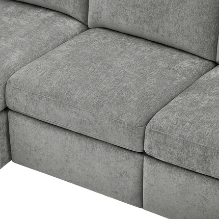 Sofá Estilo Chaise Reversible De Tela De 2 Piezas Con Reposapiés Eléctrico Y Almacenamiento, Thomasville