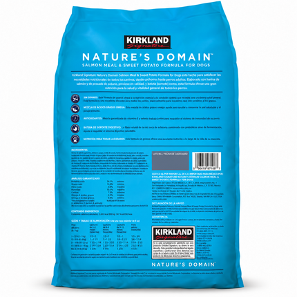 Kirkland Signature Nature's Domain Alimento para Perro con Salmón y Camote 15.87kg
