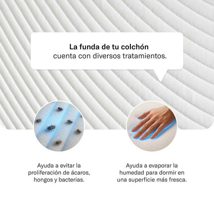 Luuna Colchón Original Memory Foam, Queen Size Comprimido