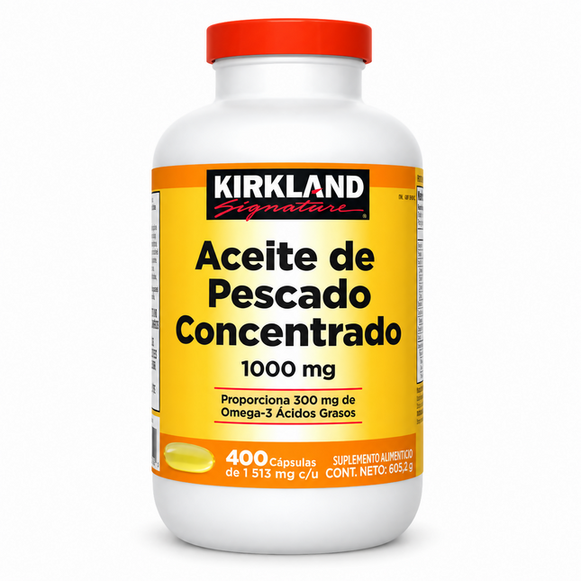 Aceite de Pescado 1,000 mg 400 cápsulas Kirkland Signature