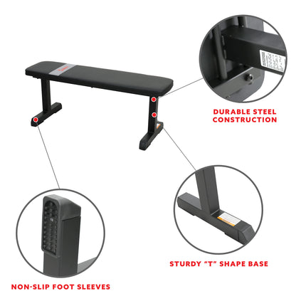 sunny-health-fitness-strength-flat-utility-weight-bench-SF-BH620037-04