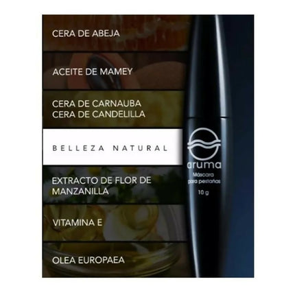 Mascara de pestañas Aruma, paquete de tres piezas, a prueba de agua.