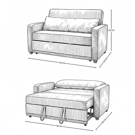 Sofá Cama, EasyLiving, Prego,