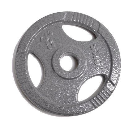 DISCO DE PESO COLOR GRIS PARA BARRA OLÍMPICA UNIFITNESS