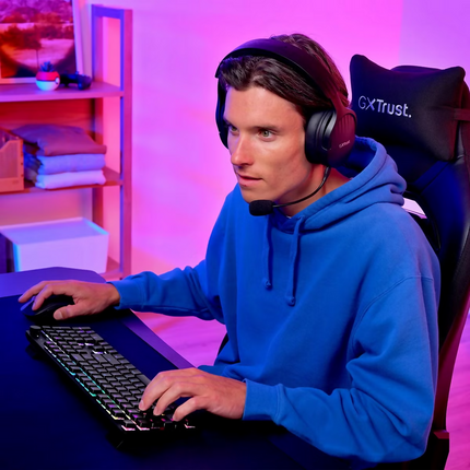 GXTrust Kit Gaming Inalámbrico con Teclado Mecánico + Ratón RGB