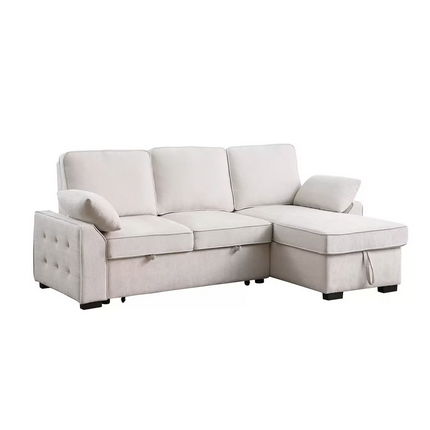 Sofá Cama Seccional con Mesa Desplegable y Almacenamiento, Montbrook Home, Mackenzie,