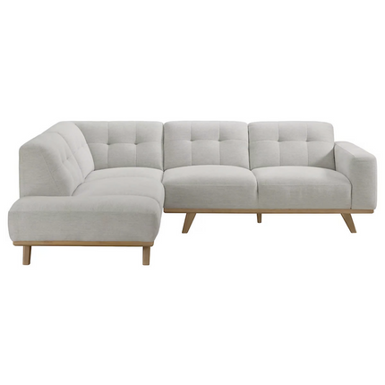 Sofa seccional Fijo de Tela de 2 Piezas, Aiden & Ivy,