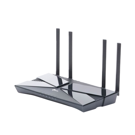 Router WiFi 6 doble banda AX 3000 Mbps / MU-MIMO y OFDMA / 1 Puerto WAN 10/100/1000 Mbps / 4 Puertos LAN 10/100/1000 Mbps / 4 Potentes Antenas.
