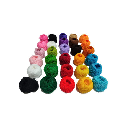 Paquete De 30 Hilos Cristal De 8 Y 10 Gramos Para Bordar Multicolor