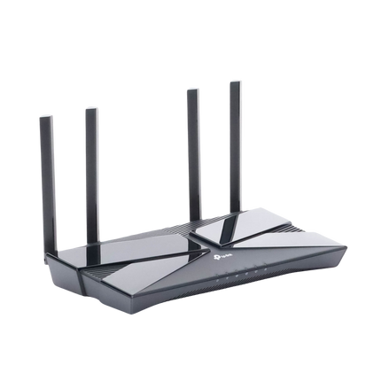 Router WiFi 6 doble banda AX 3000 Mbps / MU-MIMO y OFDMA / 1 Puerto WAN 10/100/1000 Mbps / 4 Puertos LAN 10/100/1000 Mbps / 4 Potentes Antenas.