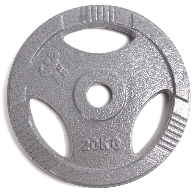 DISCO DE PESO COLOR GRIS PARA BARRA OLÍMPICA UNIFITNESS