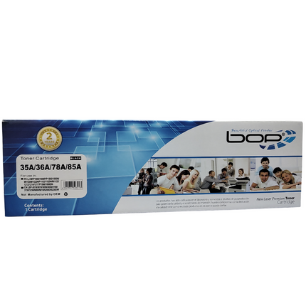 Toner Compatible BOP con 85A 35A 36A 78A para P1102w M1132 P1109w CE285A Negro
