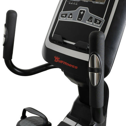 Bicicleta Horizontal Unifitness S-25 Uso Profesional Negro