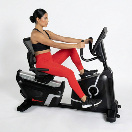 Bicicleta Horizontal Unifitness S-25 Uso Profesional Negro