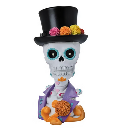 Catrín o Catrina de Día de Muertos y Halloween con Luces LED
