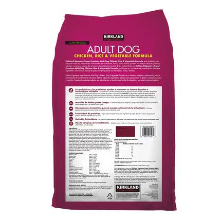 Alimento para Perro Adulto con Pollo y Arroz 18.1kg Kirkland Signature