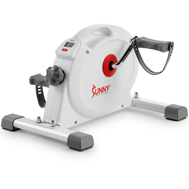 Sunny-health-fitness-Bike-Under-Desk-Smart-Mini-Exercise-Bike-Dark-White-SF-B023005WHT-01