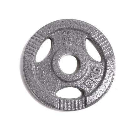 DISCO DE PESO COLOR GRIS PARA BARRA OLÍMPICA UNIFITNESS