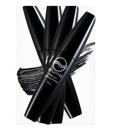 Mascara de pestañas Aruma, paquete de tres piezas, a prueba de agua.